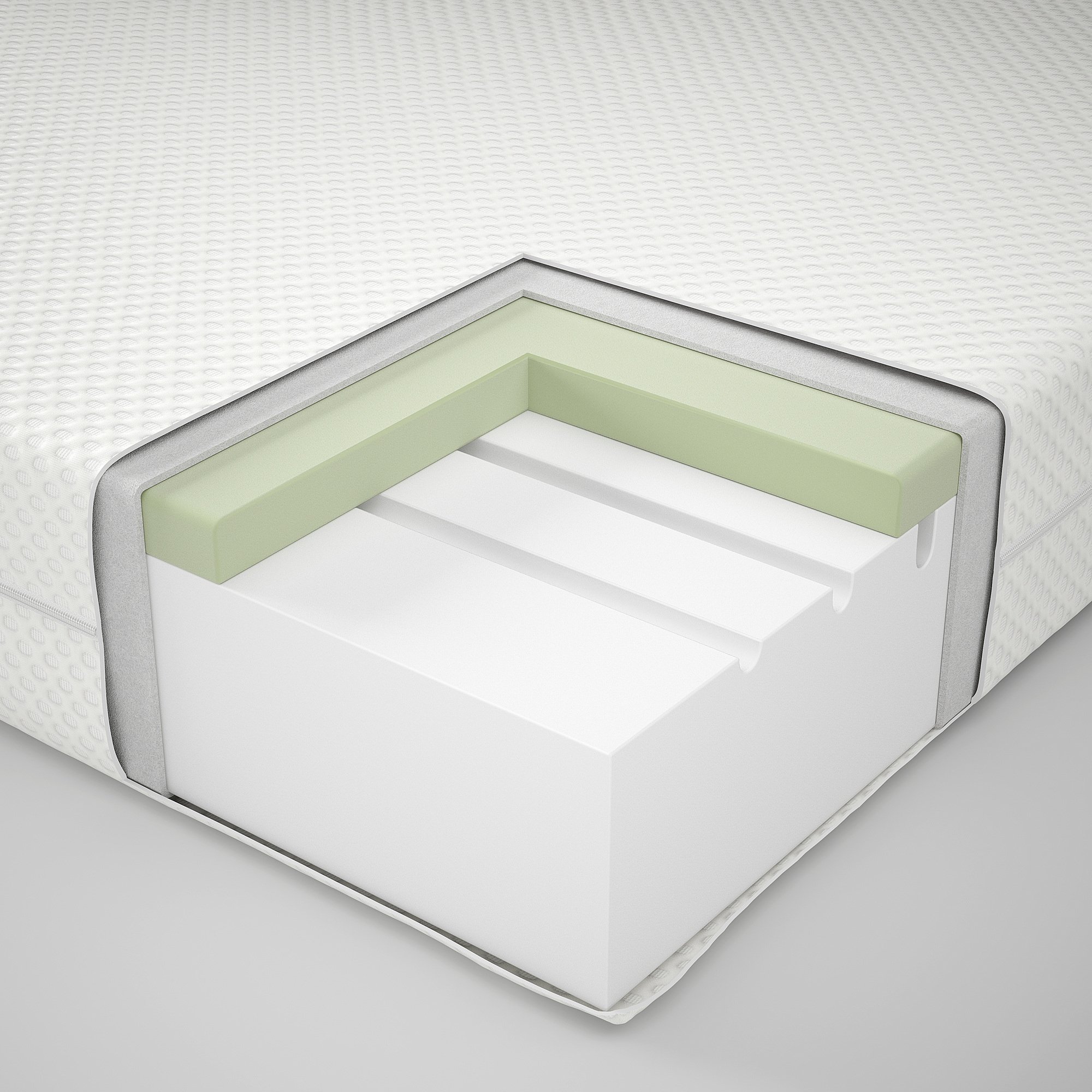 MALM bed frame with mattress