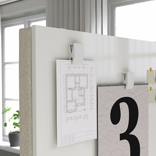 MITTZON frame w cstrs/acoustic scrn/whtbrd