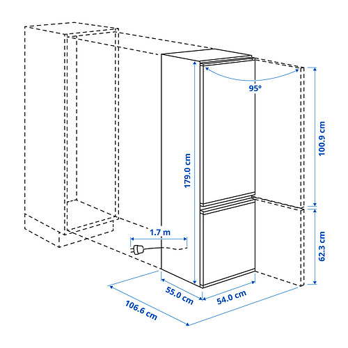 SUPERKALL fridge/freezer