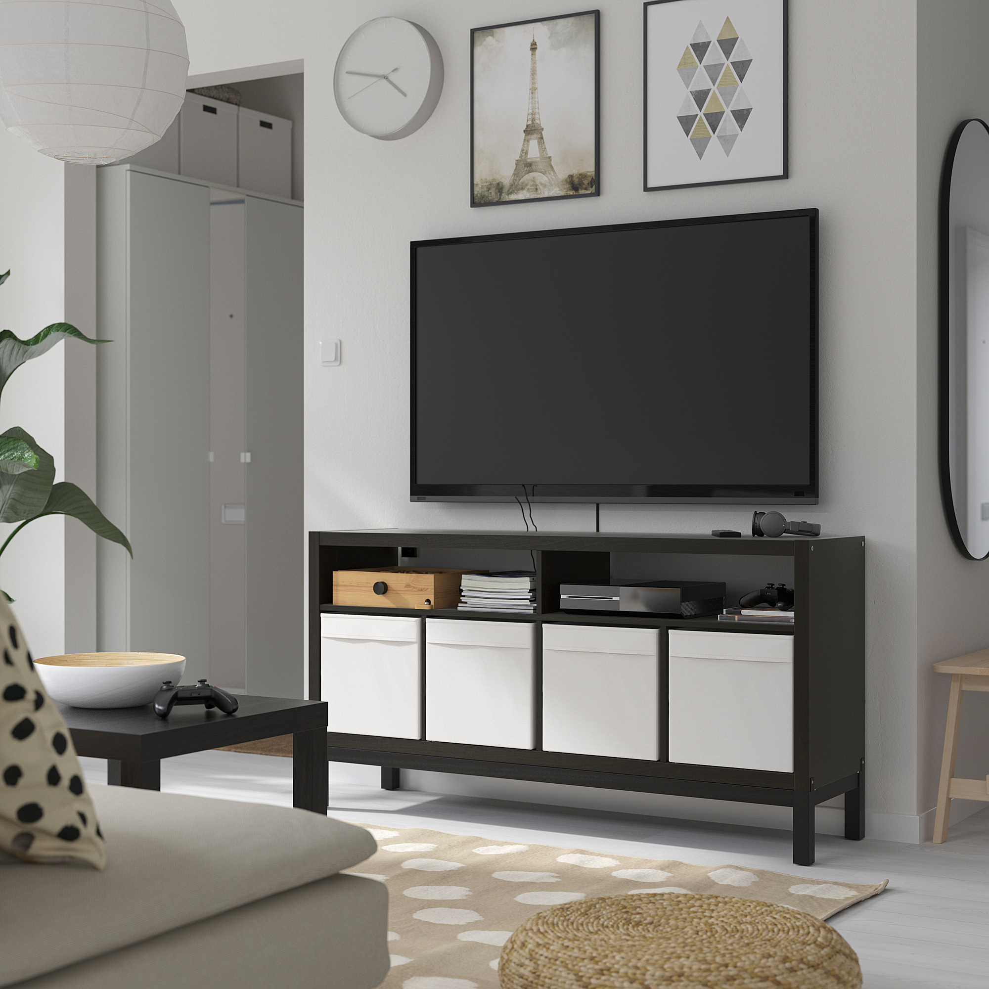 KALLAX tv bench with underframe