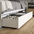 VIHALS bed frame with 2 storage boxes