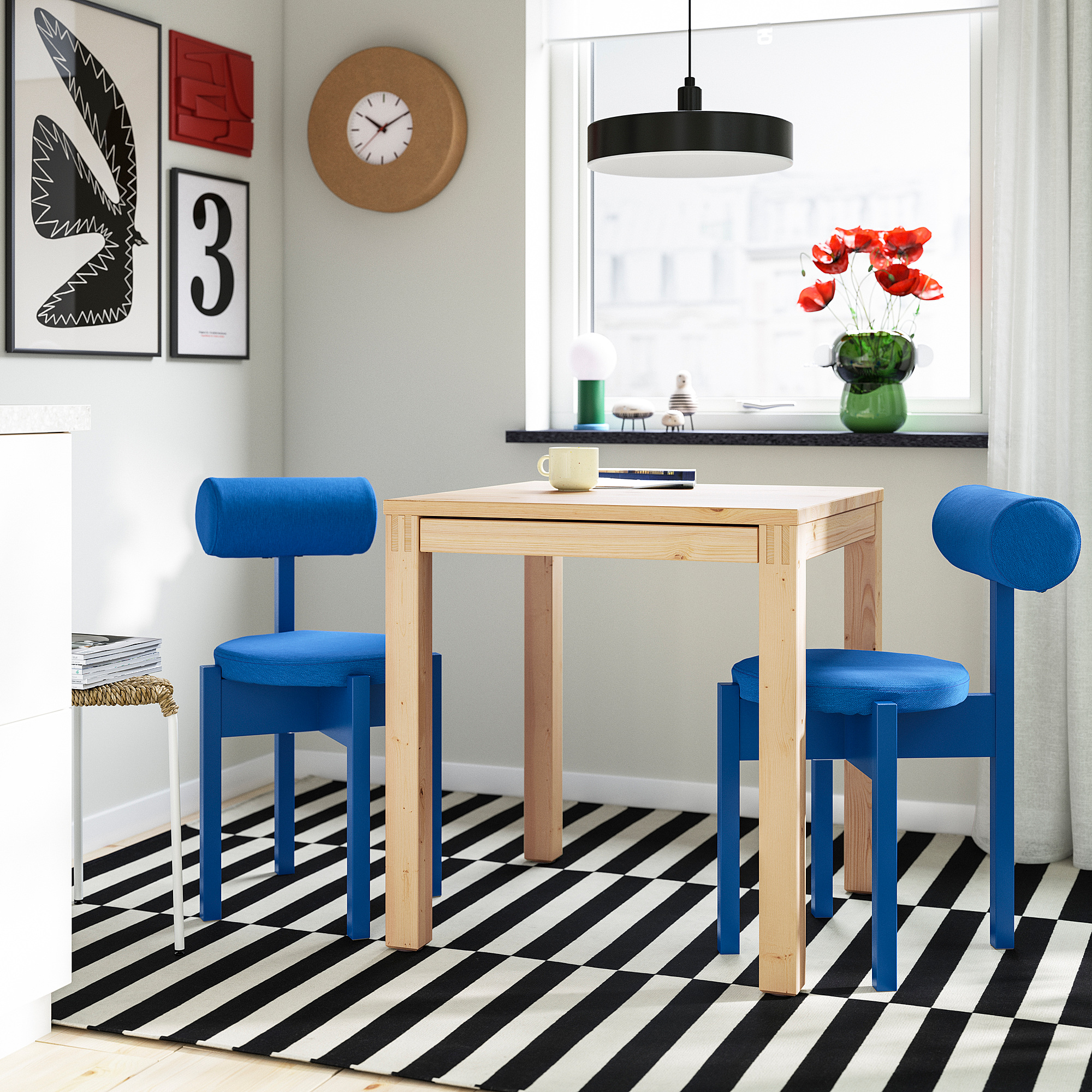IKEA PS 2026 table and 2 chairs