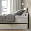 VIHALS bed frame with 2 storage boxes