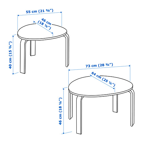 SVALSTA nest of tables, set of 2