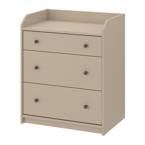 HAUGA chest of 3 drawers