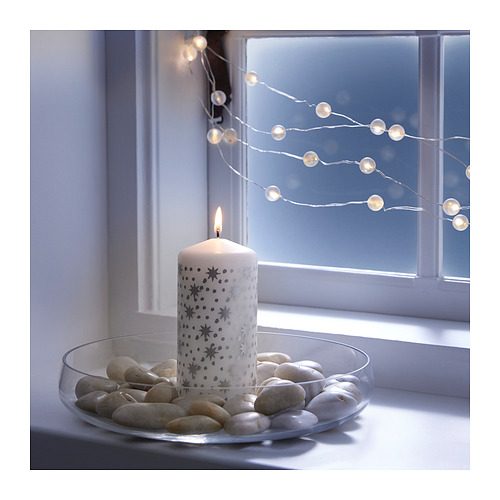 VINTERFINT unscented pillar candle