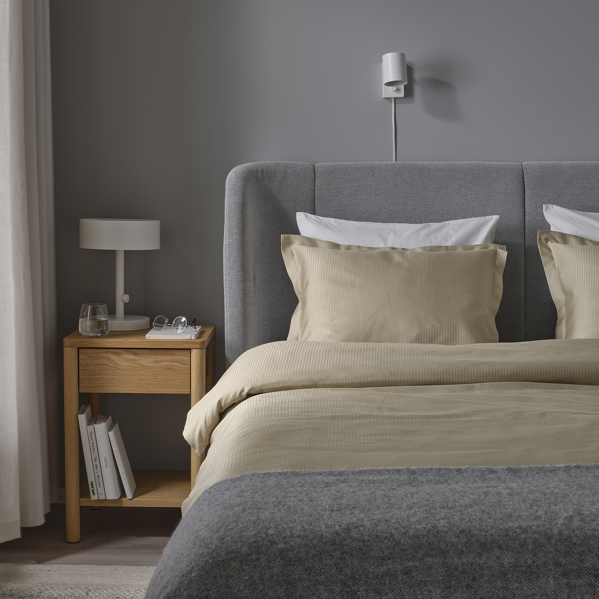 LÄKEVÄNDEROT duvet cover and pillowcase