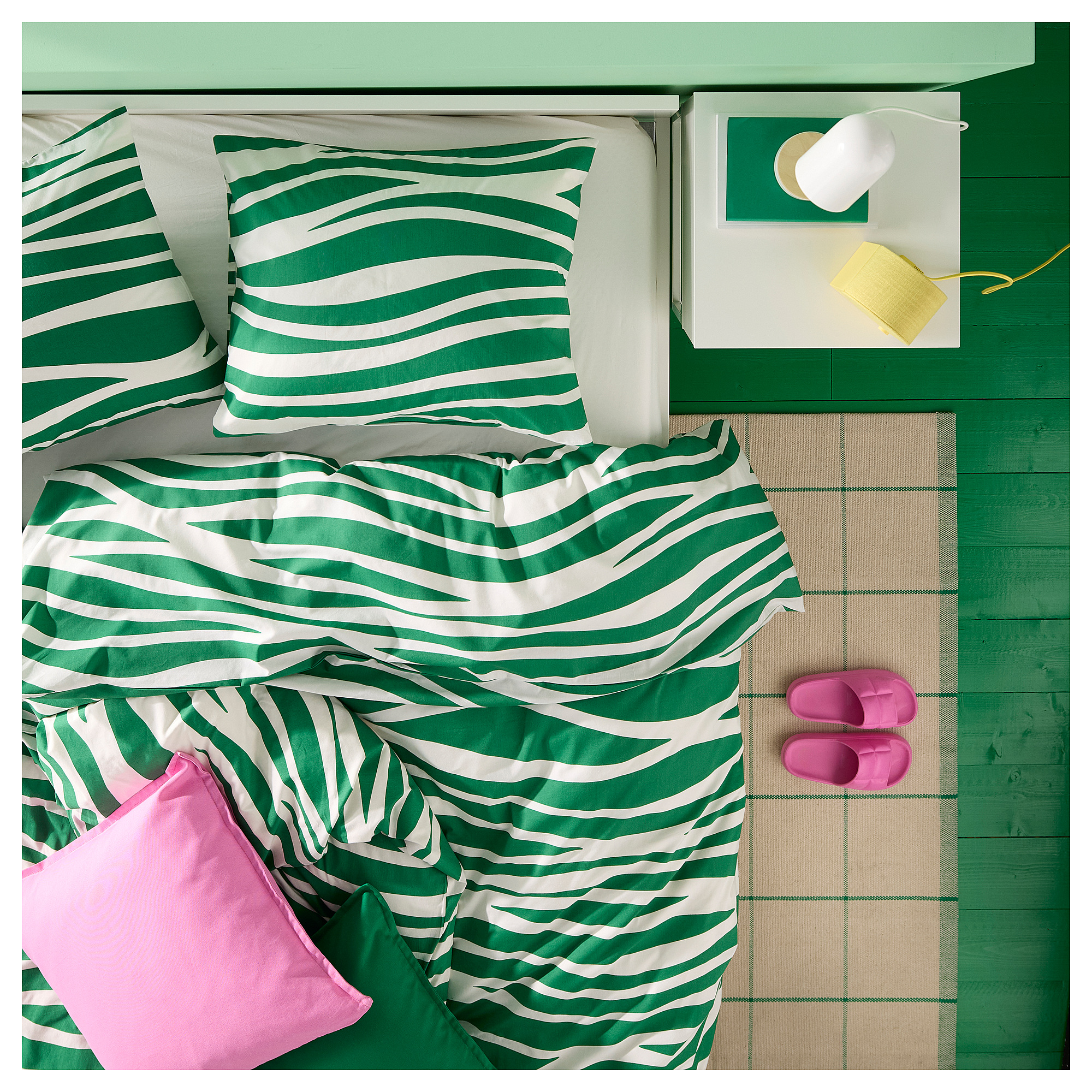 PORTLAKMÅLLA duvet cover and pillowcase