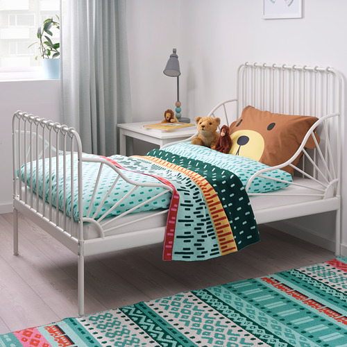 MINNEN ext bed frame with slatted bed base