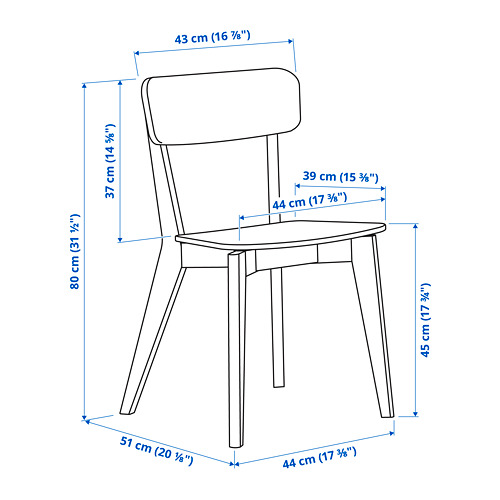 RÖNNINGE/LISABO table and 4 chairs