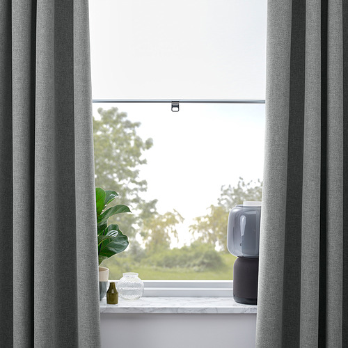 ROSENMANDEL block-out curtains, 1 pair