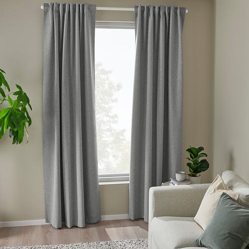 ROSENMANDEL block-out curtains, 1 pair