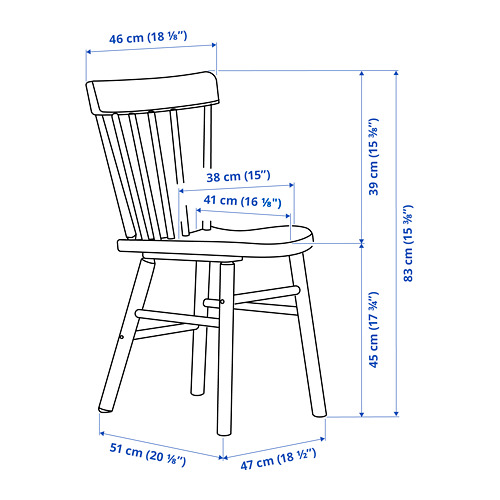 NORRARYD/SKOGSTA table and 6 chairs