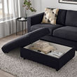 VIMLE footstool with storage