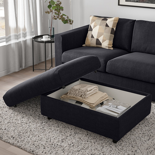 VIMLE footstool with storage