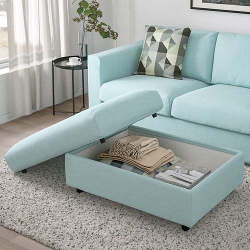 VIMLE footstool with storage