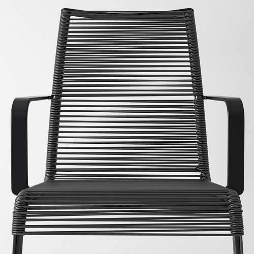 VÄSMAN chair with armrests, outdoor