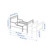 SUNDVIK ext bed frame with slatted bed base