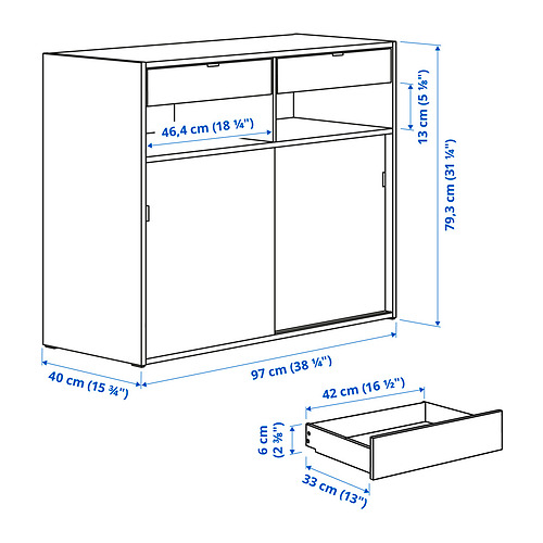 SPIKSMED 餐具櫃