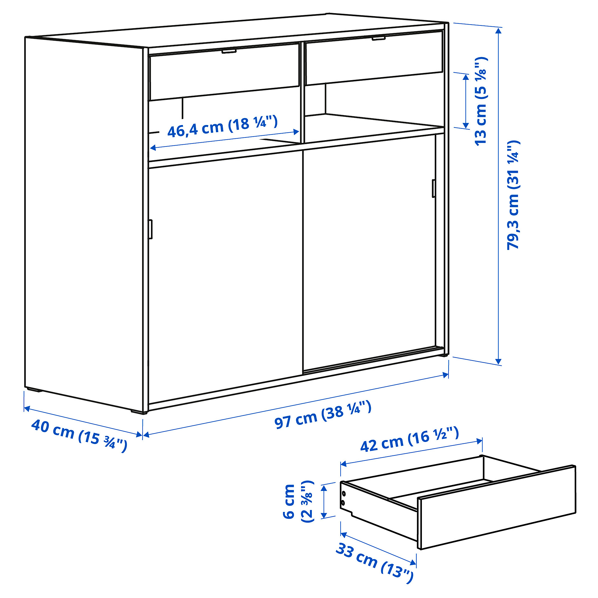 SPIKSMED 餐具櫃
