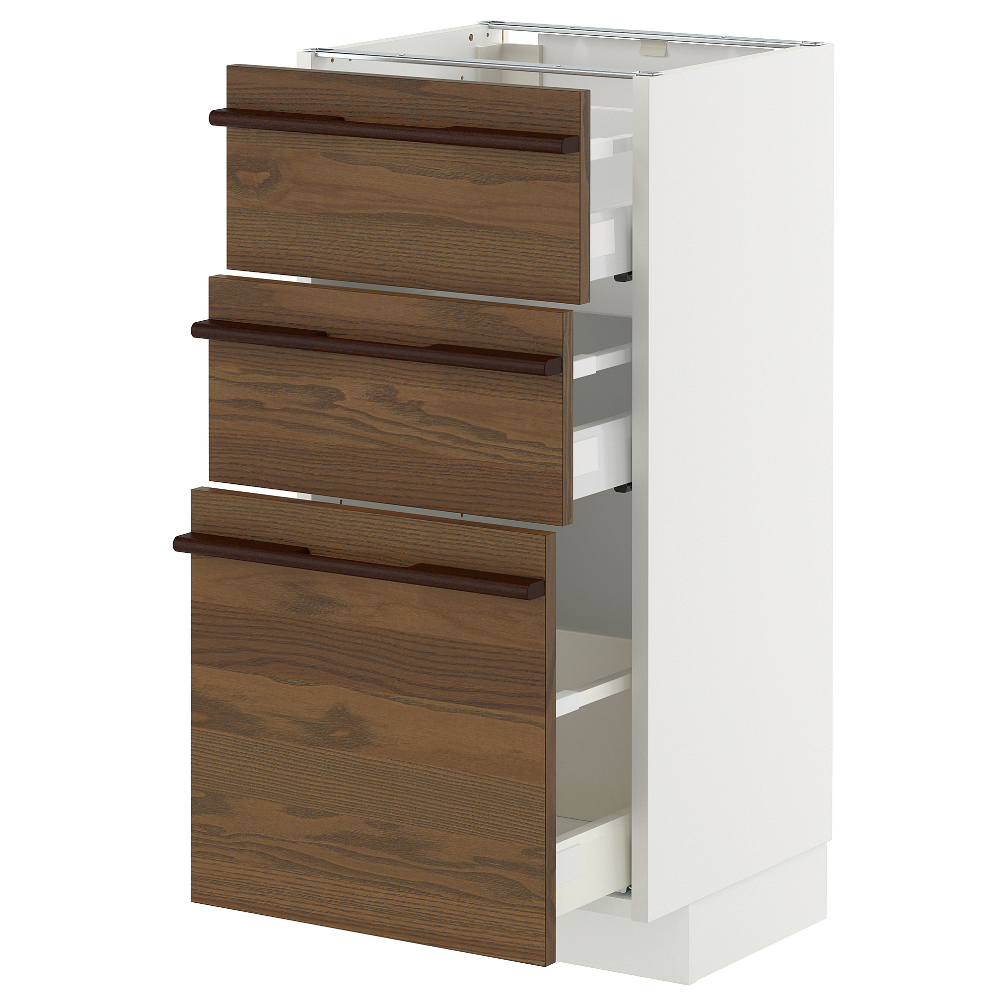 METOD/MAXIMERA base cabinet with 3 drawers