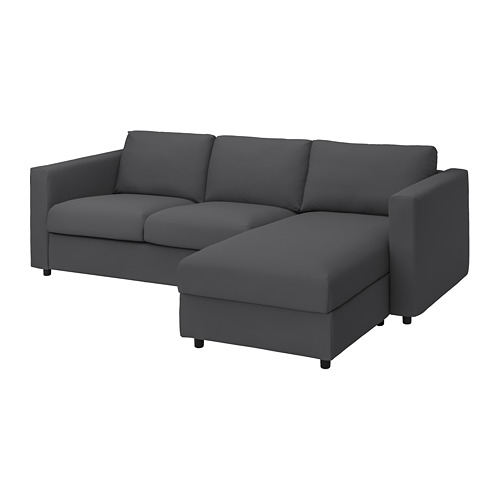 VIMLE cover 3-seat sofa w chaise longue