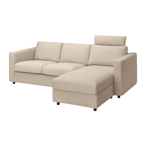 VIMLE cover 3-seat sofa w chaise longue