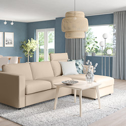 VIMLE - 三座位梳化連躺椅, 連頭枕 Saxemara/藍黑色 | IKEA 香港及澳門 - PE835530_S3
