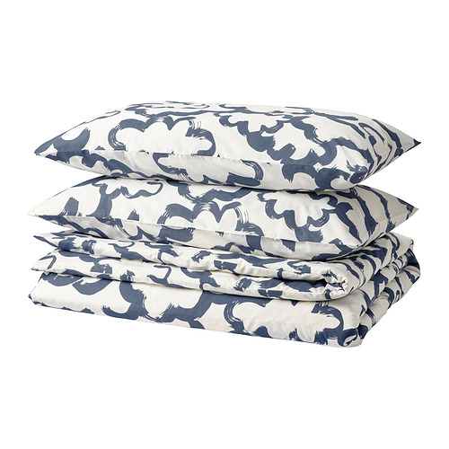 EKPURPURMAL duvet cover and 2 pillowcases