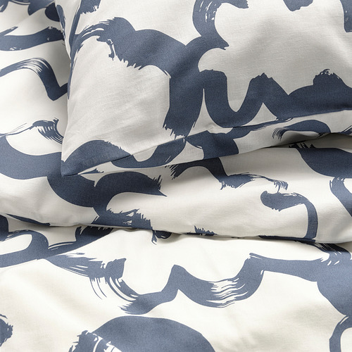 EKPURPURMAL duvet cover and pillowcase