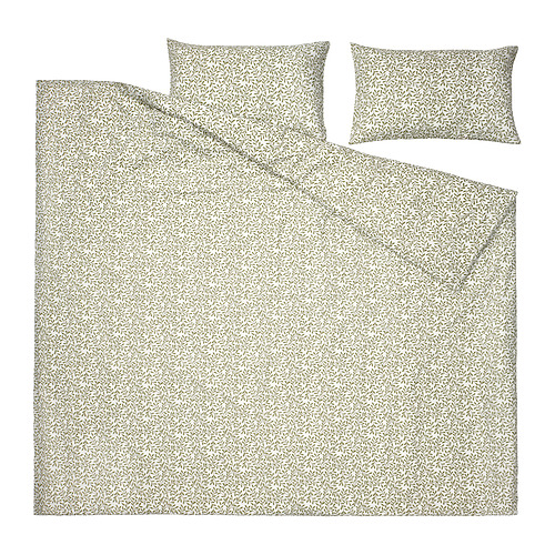 SORGMANTEL duvet cover and 2 pillowcases
