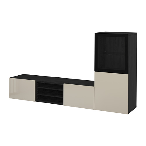 BESTÅ TV storage combination/glass doors
