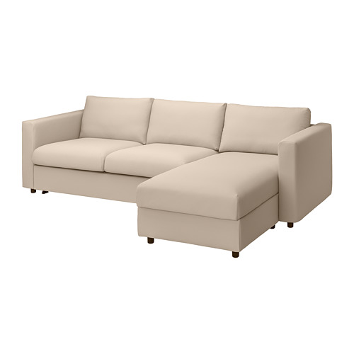 VIMLE 3-seat sofa-bed with chaise longue