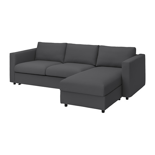 VIMLE 3-seat sofa-bed with chaise longue