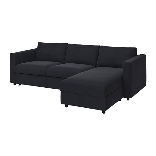 VIMLE cover 3-seat sofa-bed w chaise lng