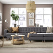 LANDSKRONA 4-seat sofa with chaise longues