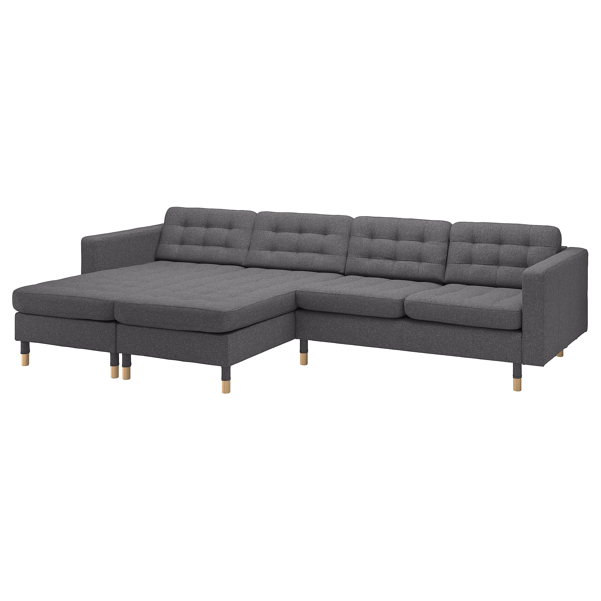 LANDSKRONA 4-seat sofa with chaise longues