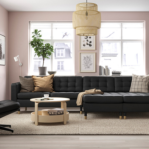 LANDSKRONA 4-seat sofa with chaise longues