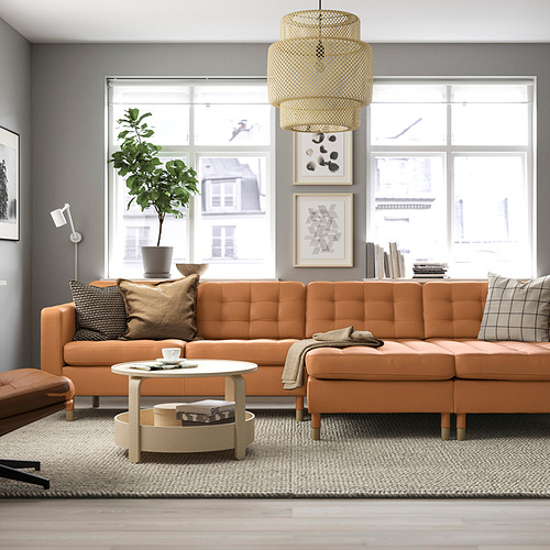 LANDSKRONA 4-seat sofa with chaise longues