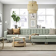 LANDSKRONA 4-seat sofa with chaise longues