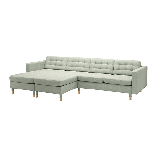 LANDSKRONA 4-seat sofa with chaise longues