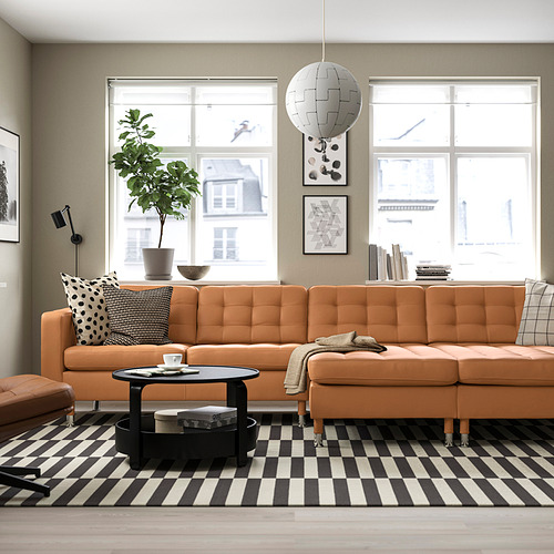 LANDSKRONA 4-seat sofa with chaise longues