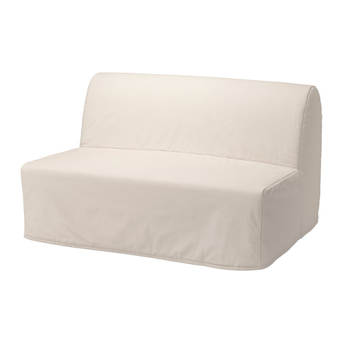 LYCKSELE LÖVÅS - 2-seat sofa-bed, Ransta natural, 142x100x87 | IKEA Hong Kong and Macau