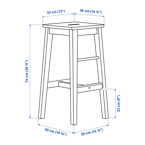 NILSOLLE bar stool