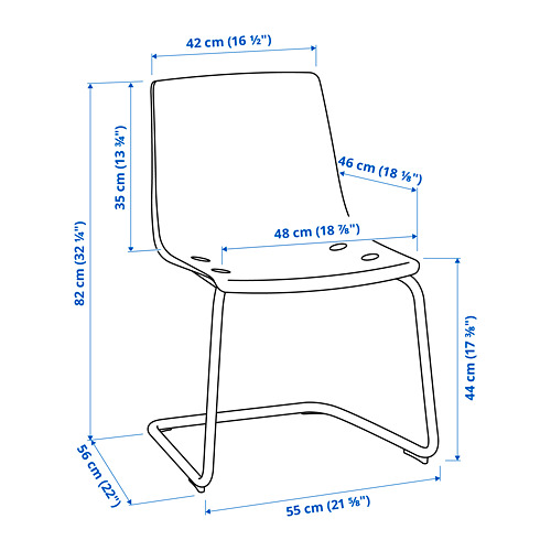 DOCKSTA/TOBIAS table and 4 chairs