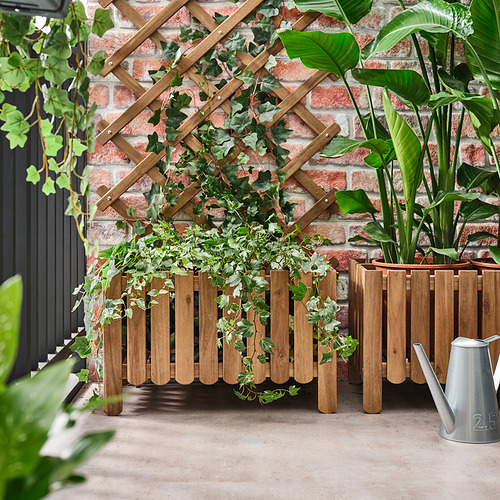 ASKHOLMEN flower box w trellis, outdoor