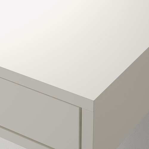 EKBY ALEX shelf with drawers, 119x29 cm, white