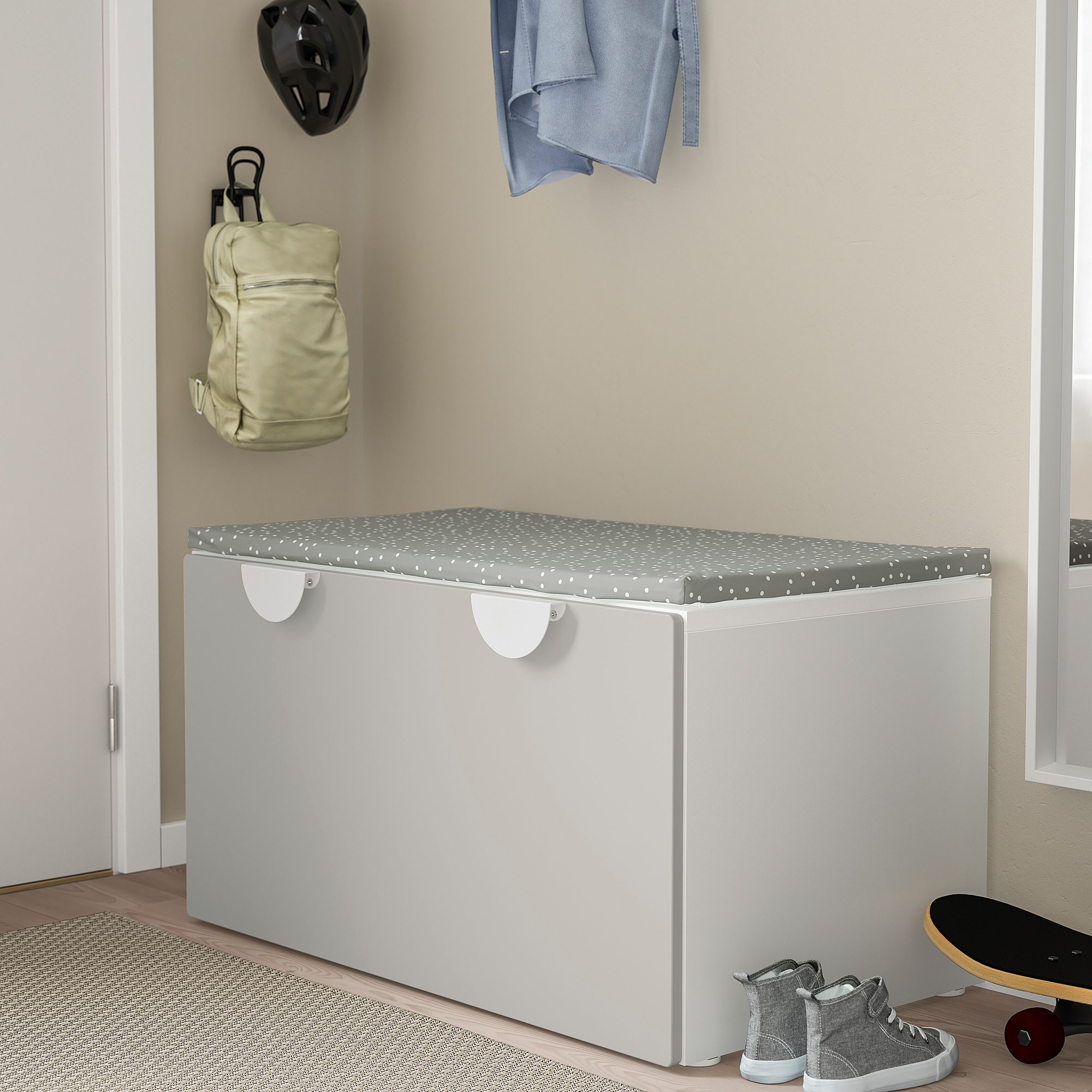 SMÅSTAD - bench with toy storage, white/grey | IKEA Hong Kong and Macau Toy Storage Bench Ikea