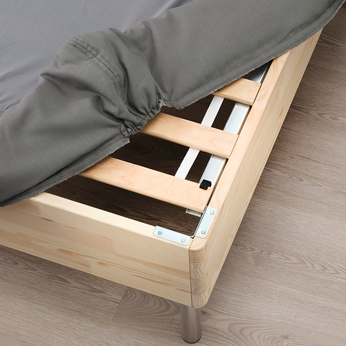 LYNGÖR slatted mattress base with legs