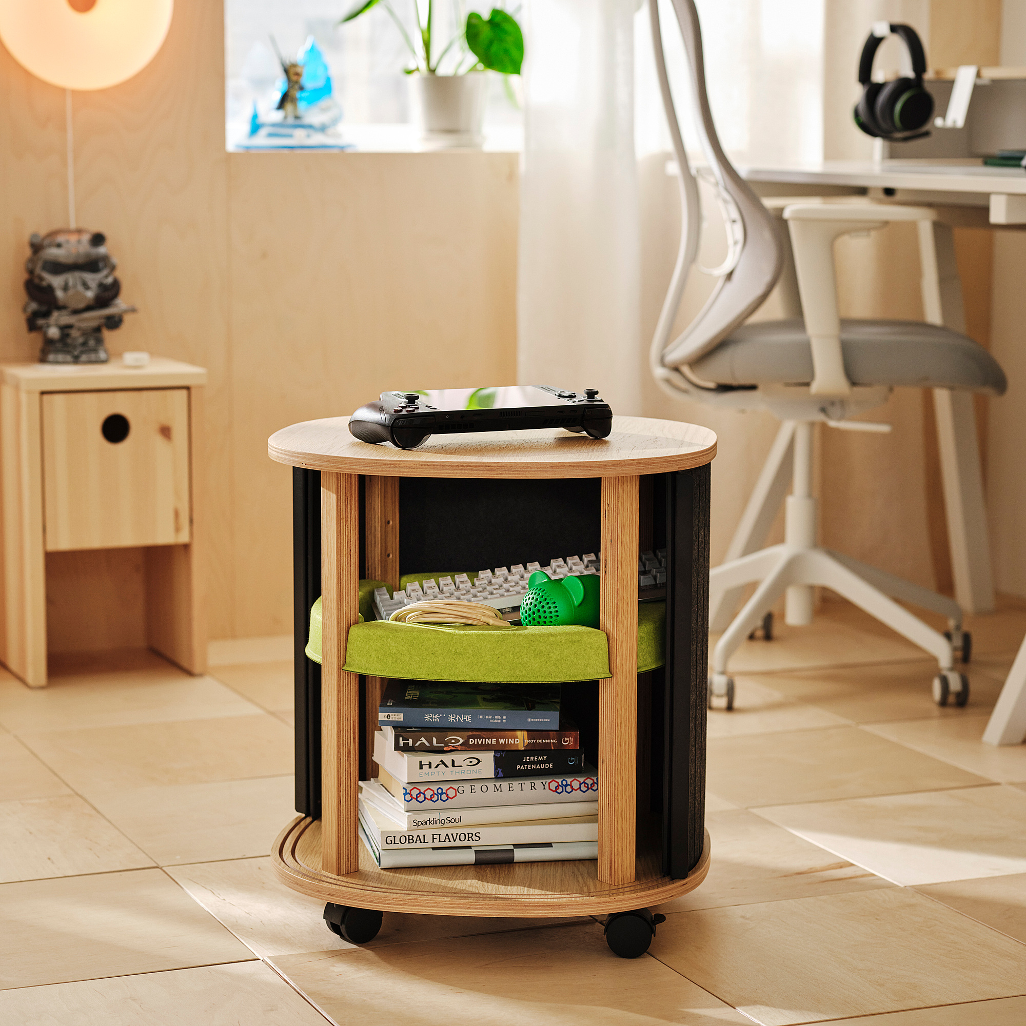 YXSTABY gaming side table on castors
